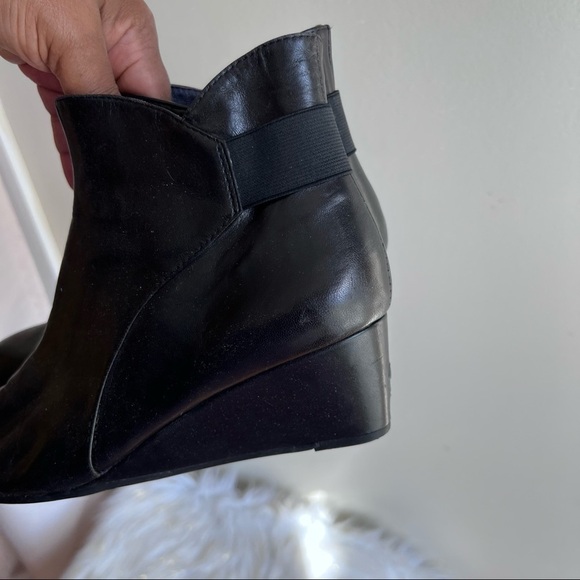 Vaneli black faux leather boots shoes size 9.5M - Picture 12 of 16